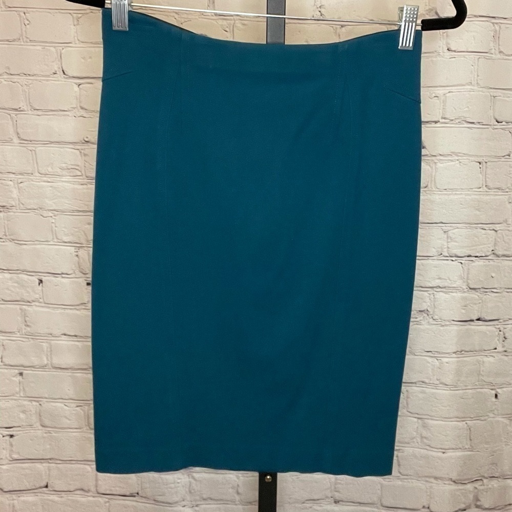Ann Taylor Teal Pencil Skirt